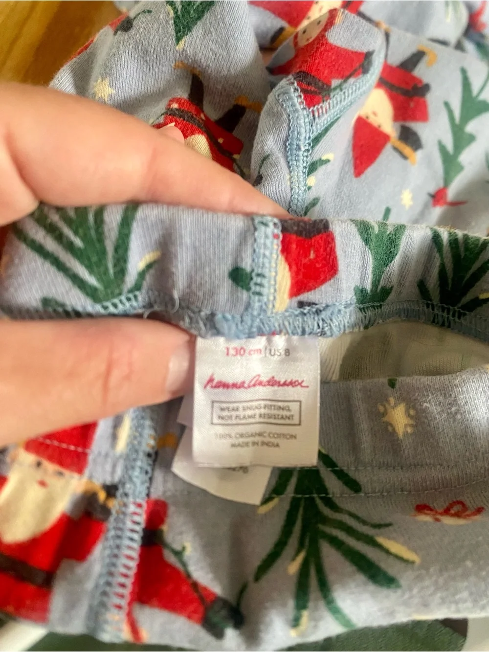 Hanna Andersson HannaJams Long John Pajama Set Holiday Harvest Size 130 cm US 8